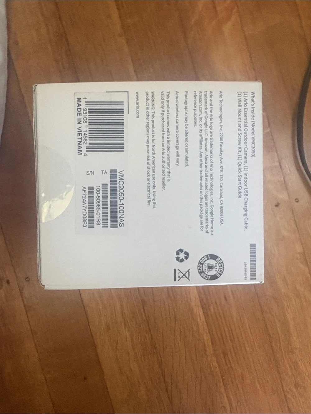 Arlo Essential Outdoor Camera (2nd Gen) - White